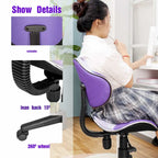 Chaise de bureau ergonomique en maille JJS avec soutien lombaire réglable