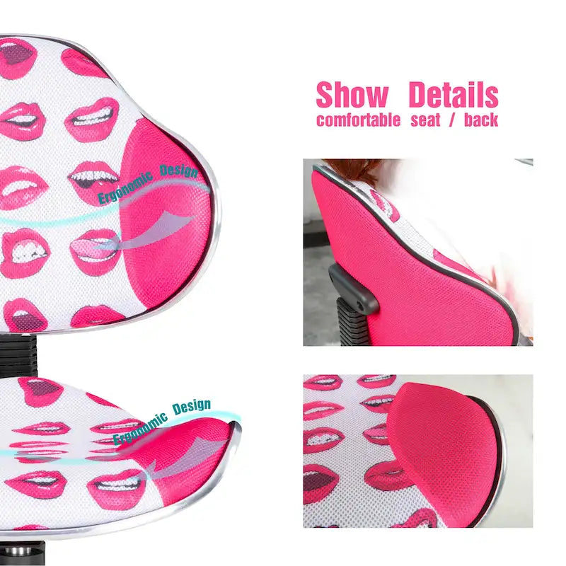 Chaise de bureau ergonomique en maille JJS avec soutien lombaire réglable