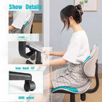 Chaise de bureau ergonomique en maille JJS avec soutien lombaire réglable