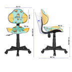 Chaise de bureau ergonomique en maille JJS avec soutien lombaire réglable