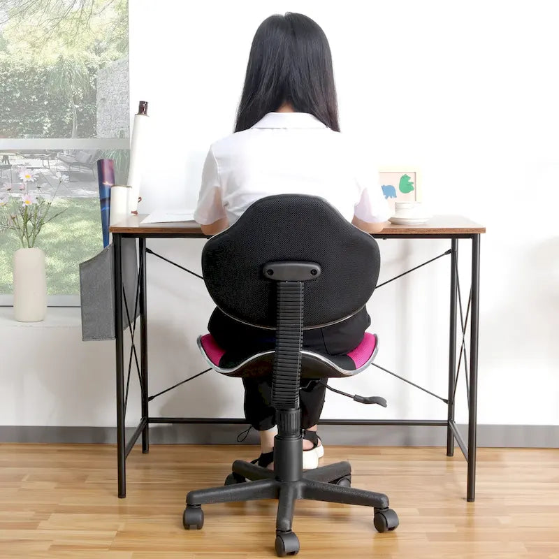 Chaise de bureau ergonomique en maille JJS avec soutien lombaire réglable