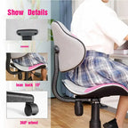 Chaise de bureau ergonomique en maille JJS avec soutien lombaire réglable