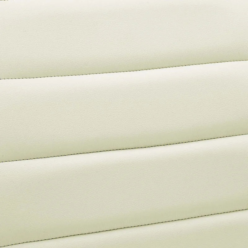 Chaise de bureau en vinyle Ripple sans accoudoirs, dossier mi-haut