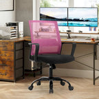 Fauteuil de bureau pivotant ergonomique Addison moderne à hauteur réglable avec soutien lombaire