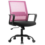 Fauteuil de bureau pivotant ergonomique Addison moderne à hauteur réglable avec soutien lombaire