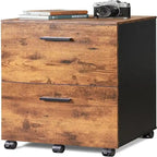 Classeur à 2 tiroirs - 15,6 cm P x 16,2 cm L x 26,4 cm H