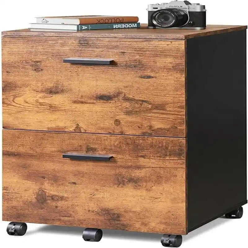 Classeur à 2 tiroirs - 15,6 cm P x 16,2 cm L x 26,4 cm H