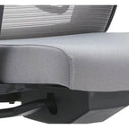 Chaise de conférence de bureau en coton avec dossier en maille, série Dale par LeisureMod