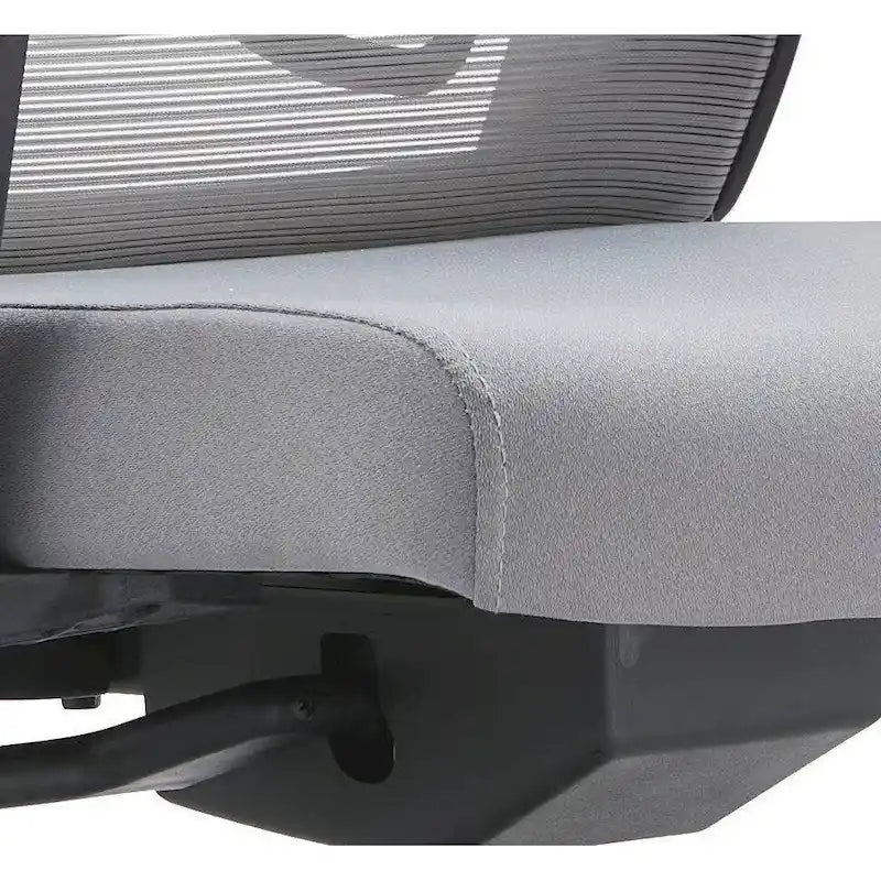 Chaise de conférence de bureau en coton avec dossier en maille, série Dale par LeisureMod