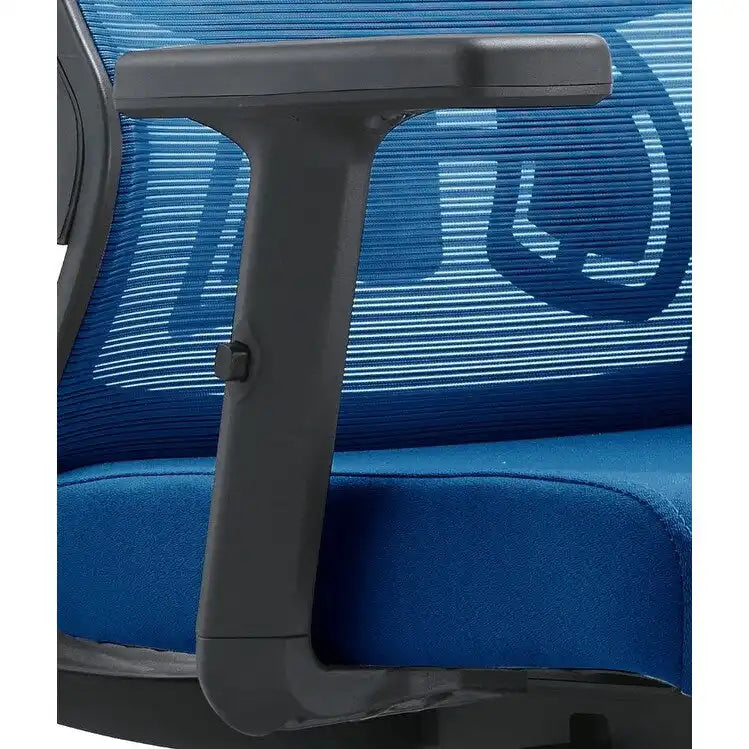 Chaise de conférence de bureau en coton avec dossier en maille, série Dale par LeisureMod