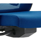 Chaise de conférence de bureau en coton avec dossier en maille, série Dale par LeisureMod