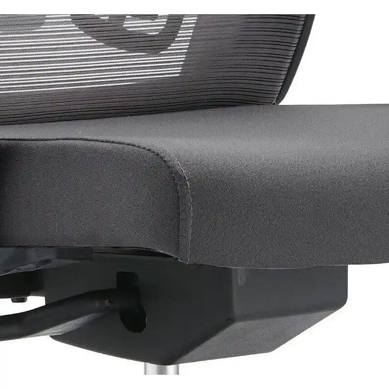 Chaise de conférence de bureau en coton avec dossier en maille, série Dale par LeisureMod