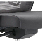 Chaise de conférence de bureau en coton avec dossier en maille, série Dale par LeisureMod