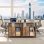 Classeur à roulettes avec frein et serrure - 25,59 cm (P) x 5,12 cm (L) x 19,29 cm (H)