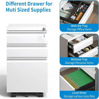 Classeur mobile à 3 tiroirs