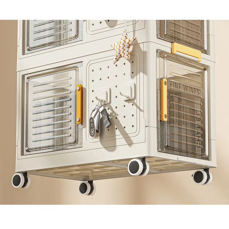 Bibliothèque à roulettes à 4 niveaux pour salon, bureau