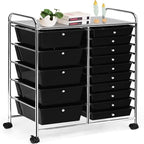 15 Drawer Storage Drawer Cart - 14.5 D x 25 W x 34.5 H