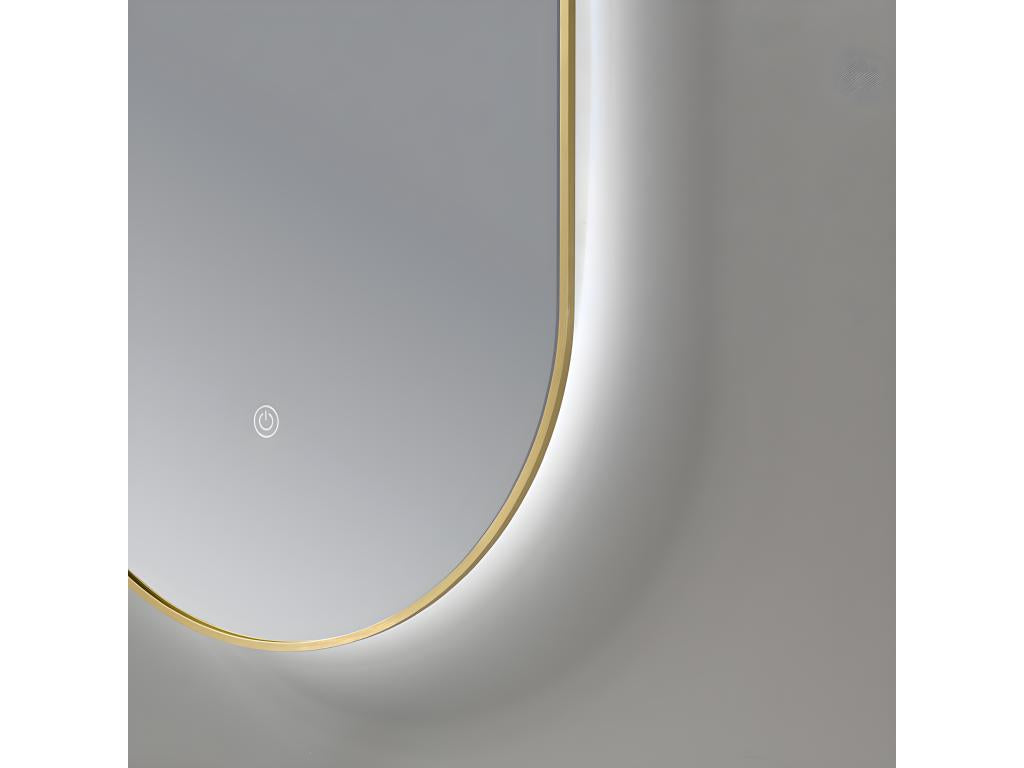 Vertchez - Meuble de salle de bain simple vasque 80cm en Corian blanc avec miroir led