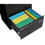 Classeur latéral à 3 tiroirs, classeur métallique verrouillable à trois tiroirs, classeur de bureau avec tiroirs verrouillables