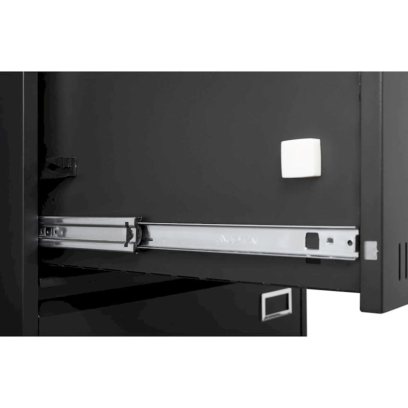 Classeur latéral à 3 tiroirs, classeur métallique verrouillable à trois tiroirs, classeur de bureau avec tiroirs verrouillables