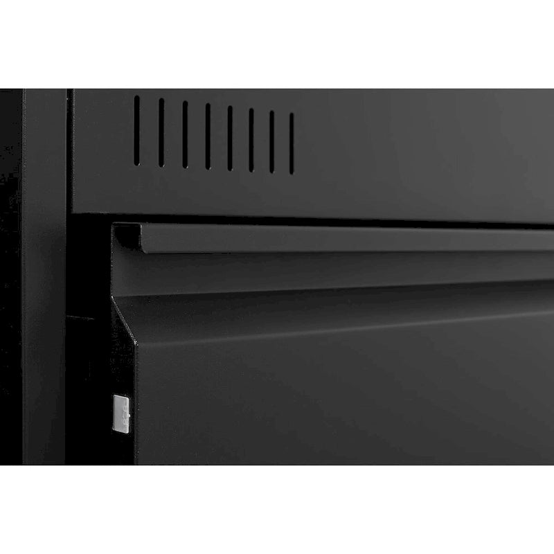 Classeur latéral à 3 tiroirs, classeur métallique verrouillable à trois tiroirs, classeur de bureau avec tiroirs verrouillables