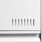 Classeur latéral à 3 tiroirs, classeur métallique verrouillable à trois tiroirs, classeur de bureau avec tiroirs verrouillables