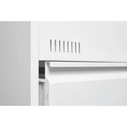 Classeur latéral à 3 tiroirs, classeur métallique verrouillable à trois tiroirs, classeur de bureau avec tiroirs verrouillables