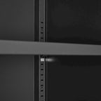 Armoire de rangement à 2 portes, armoire à outils de garage, classeur de bureau avec 2 cloisons amovibles