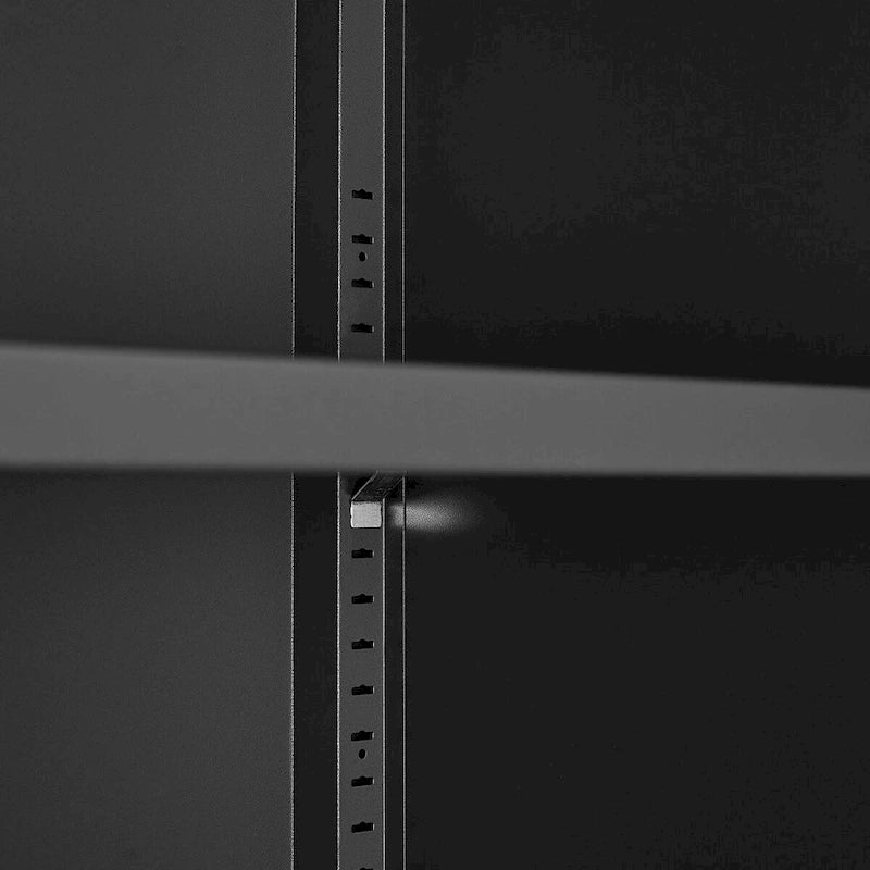 Armoire de rangement à 2 portes, armoire à outils de garage, classeur de bureau avec 2 cloisons amovibles