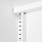 Armoire de rangement à 2 portes, armoire à outils de garage, classeur de bureau avec 2 cloisons amovibles