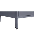 Casier métallique à 5 portes de 66 cm de haut avec serrure pour employés, armoire de rangement pour la maison, la salle de sport, le bureau, l'école ou le garage, gris