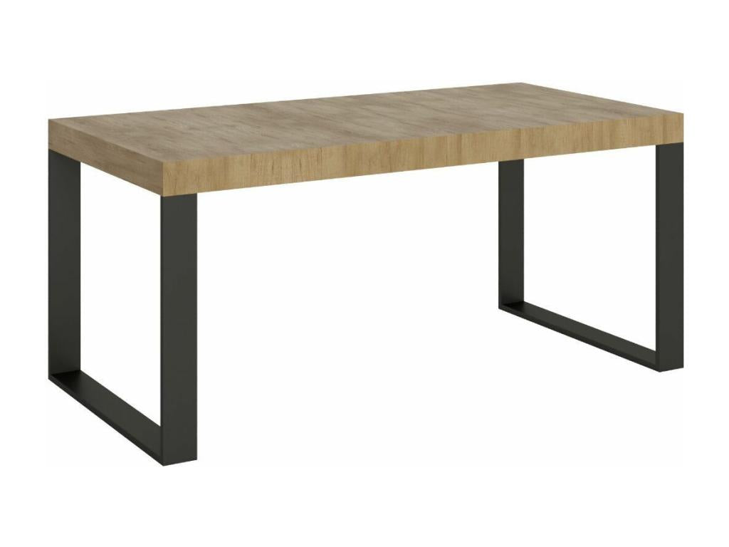 Table ¨¤ mangeoire extensible Vertchez-Couleur Marron-Support 4 pieds-5 rallonges fines-Largeur extensible 160 ¨¤ 420cm