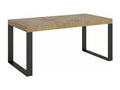 Table ¨¤ mangeoire extensible Vertchez-Couleur Marron-Support 4 pieds-5 rallonges fines-Largeur extensible 160 ¨¤ 420cm