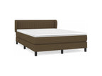 Sommier ¨¤ Vertchez de lit avec matelas Marron fonc¨¦ 140x200