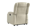 Fauteuil inclinable de massage Crème Similicuir