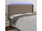 Tête de lit ¨¤ LED Vertchez 203x16x118/128 cm Tissu