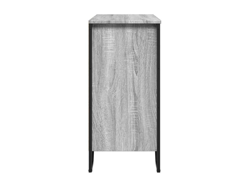 Buffet Vertchez gris 78x35.5x74.5 cm Bois d'ingénierie