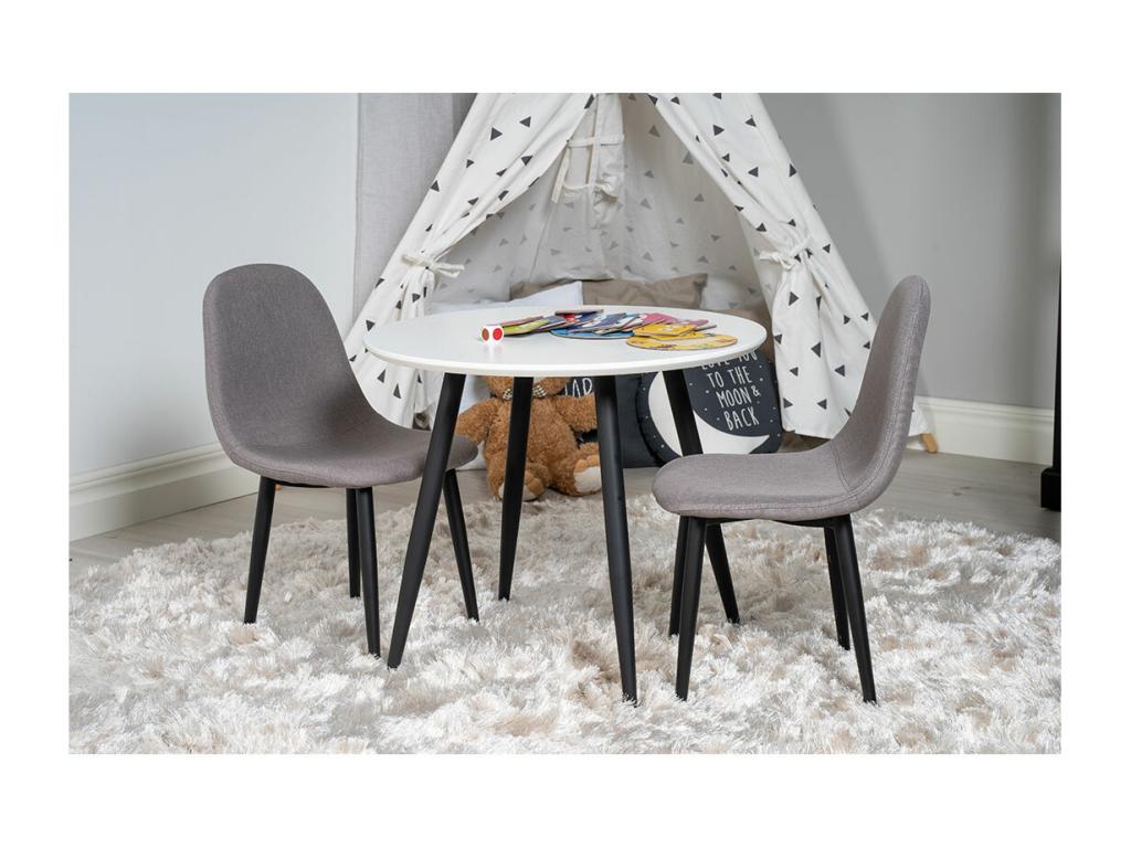 Vertchez chaise de salle ¨¤ mangeoire pour enfants gris.