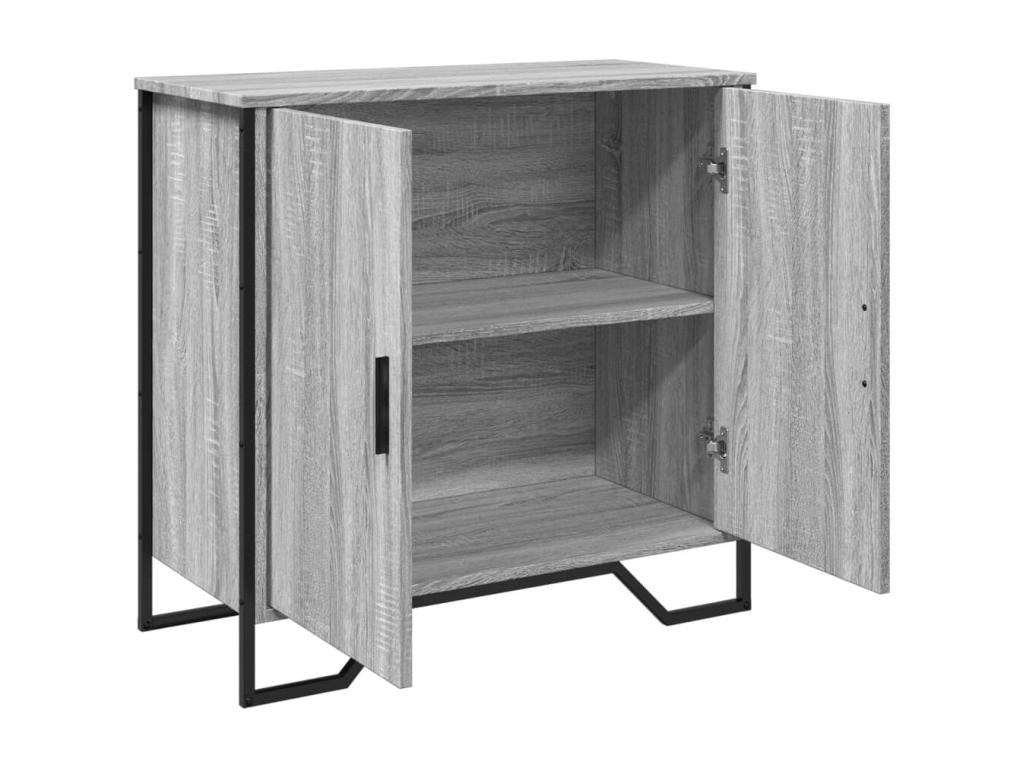 Buffet Vertchez gris 78x35.5x74.5 cm Bois d'ingénierie