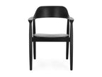 Lot de 2 chaises en bois de Teck Suza ¨C Qualité¨¦ et raffinement-Couleur Noir
