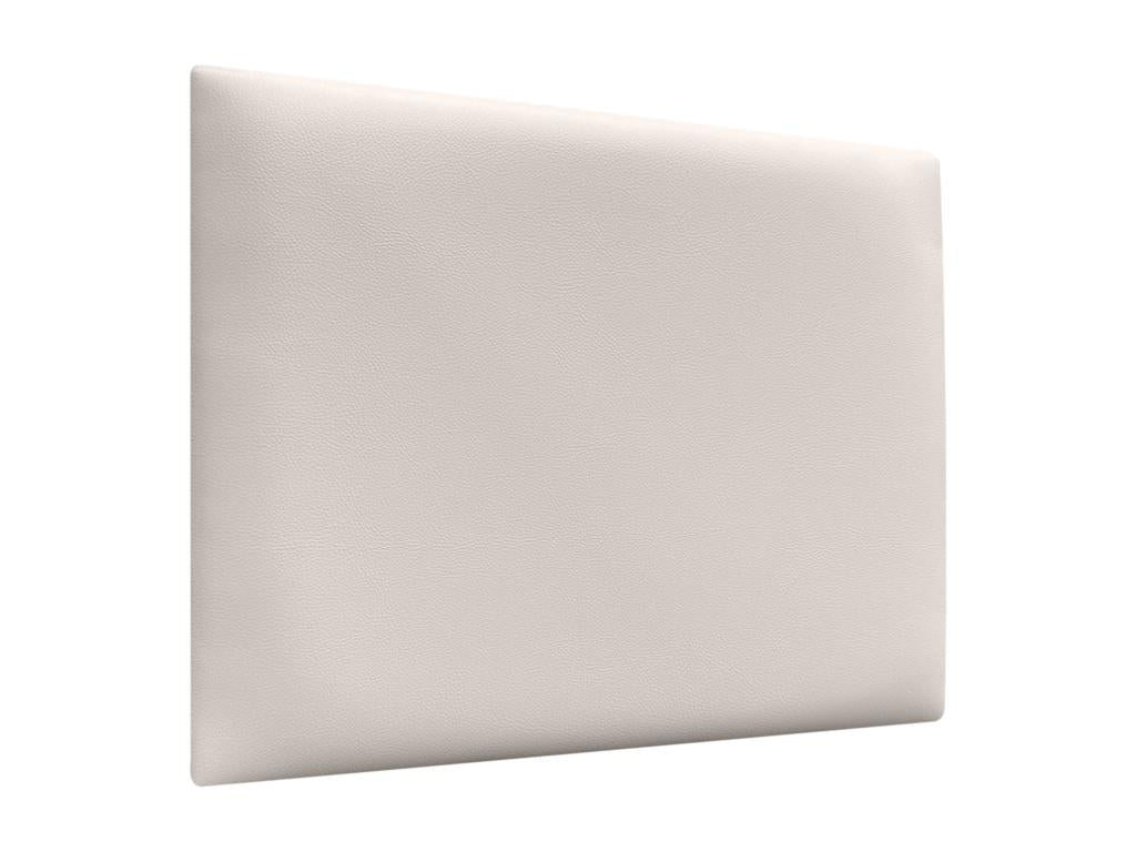 Meublita Tête de lit capitonn¨¦e en similicuir de qualité¨¦ Meublita¨¦rieure composée¨¦ de panneaux autocollants interchangeables blanc os 200 cm