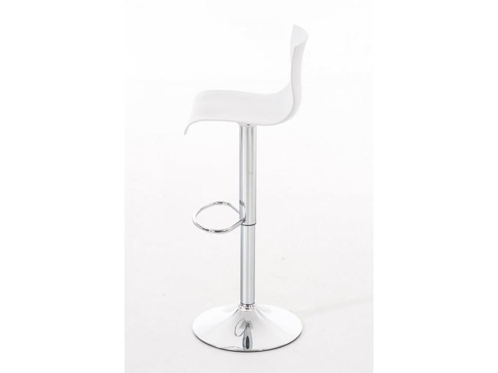 Tabouret de bar - Plastique - Blanc - Vertchez