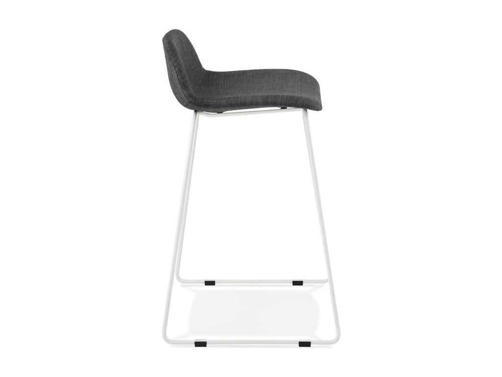Tabouret de Bar Design Vertchez 85cm Gris Fonc¨¦ / Blanc