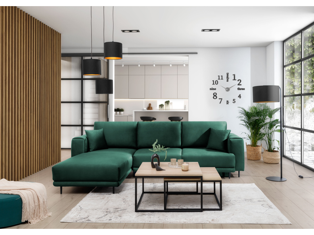 Canap¨¦ Meublita L/Tissu-Vert