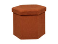 Pouf pliant et Coffre de rangement en tissu ¨¤ bouclesttes Ambre