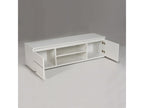 Meuble TV/Vidéo COMO 140cm 2 portes 1 niche / Blanc