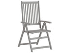 Chaises inclinables de jardin lot de 2 et coussins Bois Vertchez