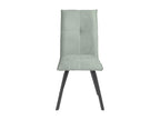 Vertchez - Lot de 4 Chaises Tissu Coloris Vert d'Eau