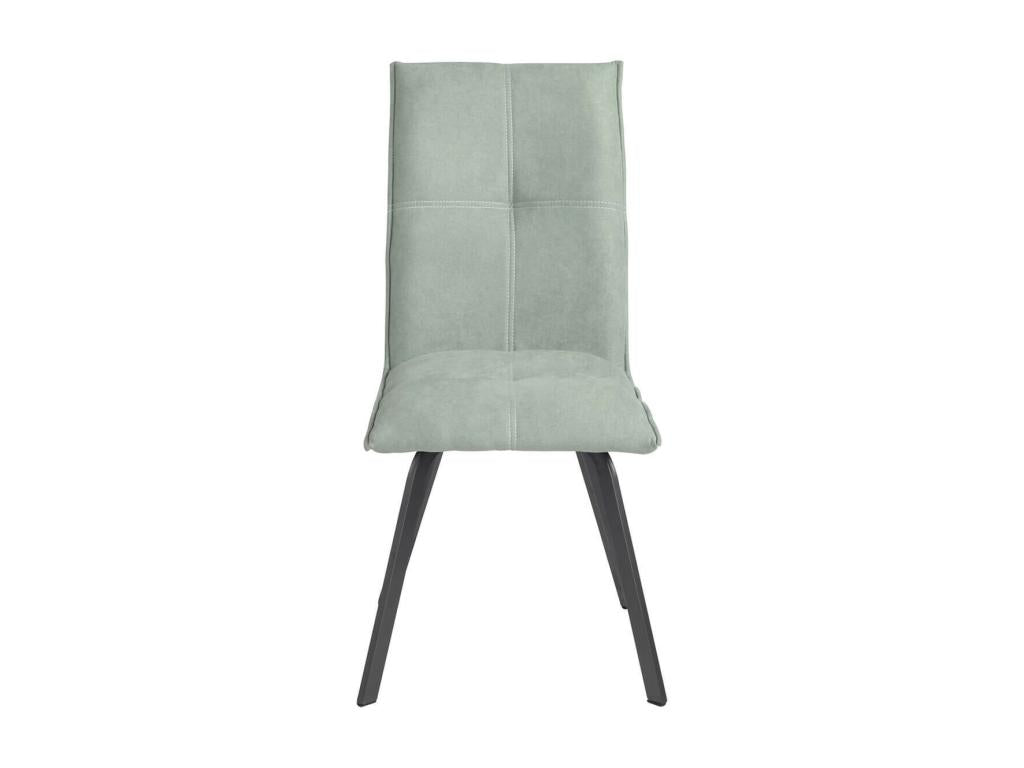 Vertchez - Lot de 4 Chaises Tissu Coloris Vert d'Eau