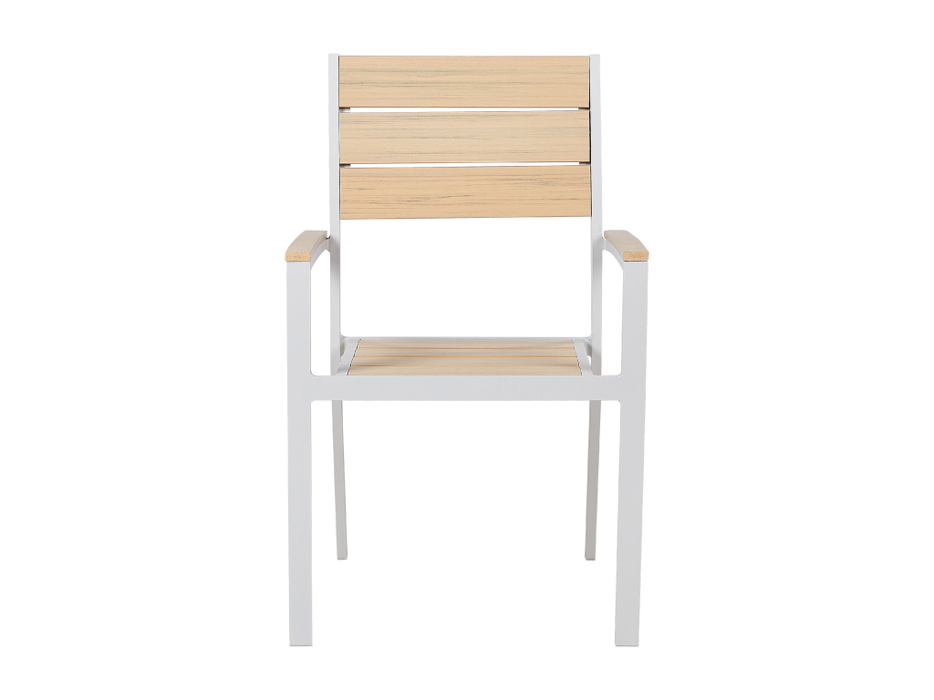 Lot de 4 chaises de jardin Vertchez Beige